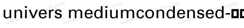 univers mediumcondensed字体转换